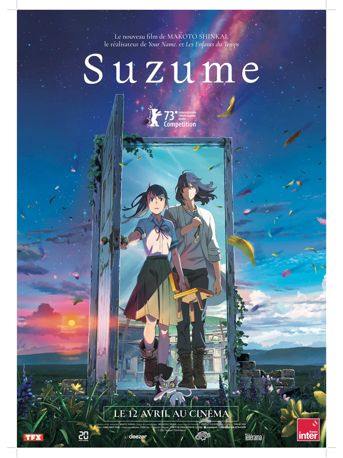 Critique du film SUZUME - Makoto Shinkai (2023)
