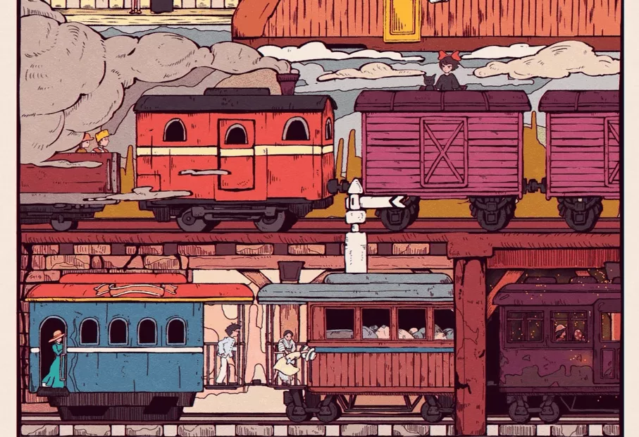 LES TRAINS dans TOUS les FILMS du STUDIO GHIBLI