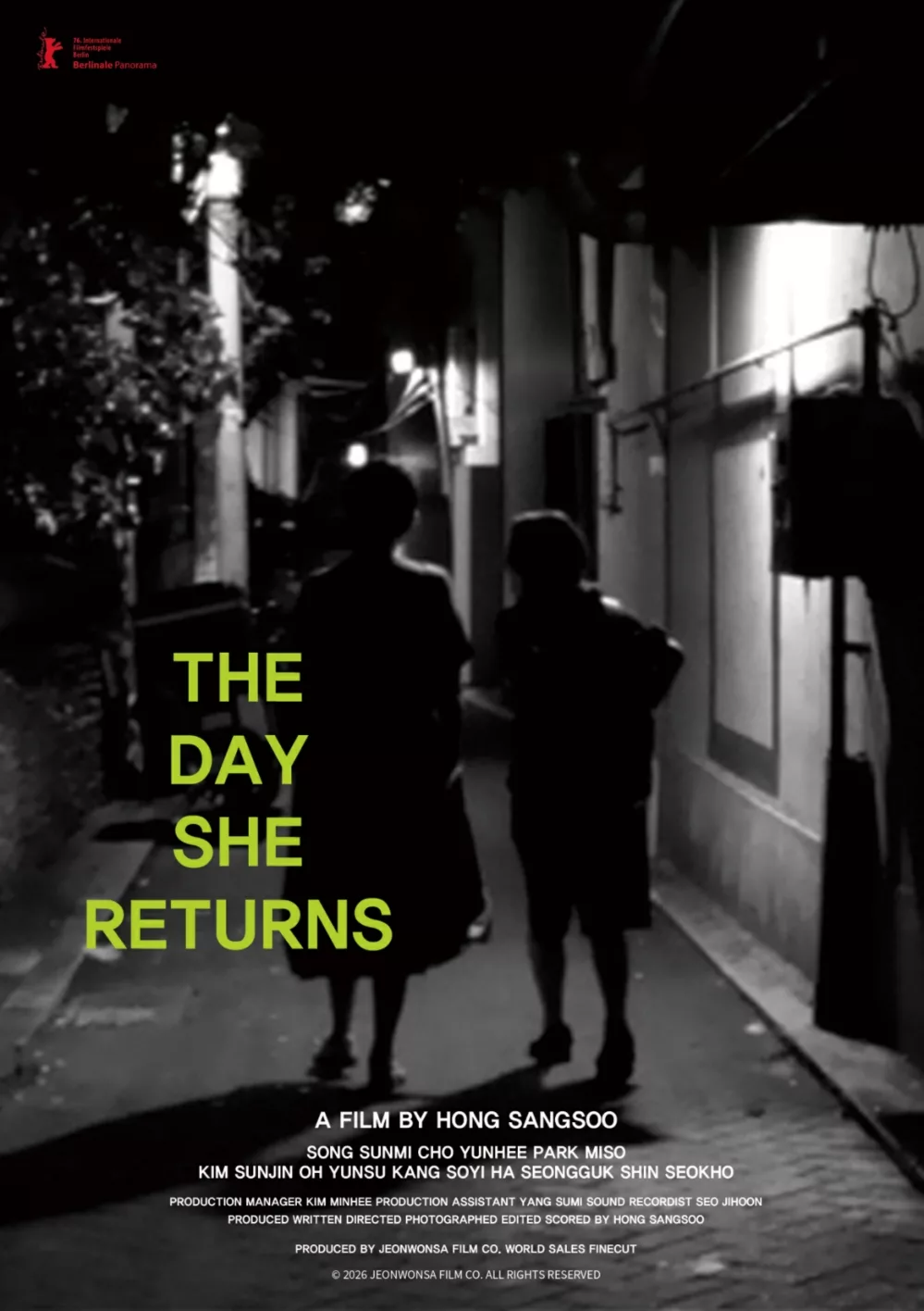 Bande annonce du film "The Day She Returns" réalisé par Hong Sang-soo